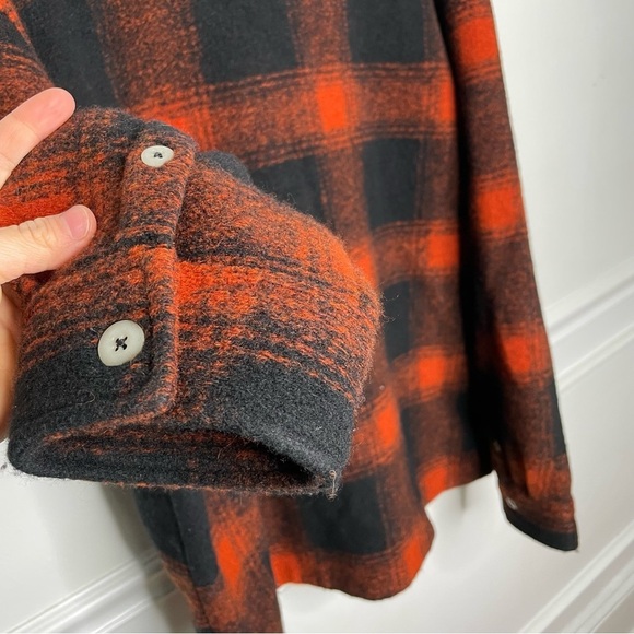 REI Co-op Farlands Shirt Jacket in Lake Plaid Black Copper Spice Mens XL - Picture 6 of 12